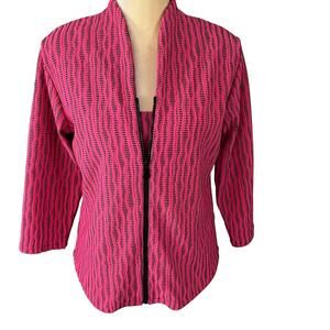 Andria Lieu Collection 2 Piece Pink Jacket Tank Outfit Size Medium